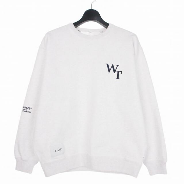 【中古】ダブルタップス WTAPS 26SS ACADEMY / SWEATER / COTTON スウェット トレーナー 02 ホワイト 白