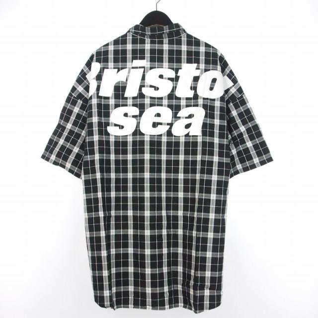【中古】ウィンダンシー WIND AND SEA × エフシーレアルブリストル F.C.Real Bristol コラボ チェック ビッグロゴ