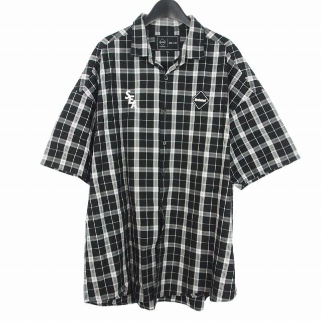 【中古】ウィンダンシー WIND AND SEA × エフシーレアルブリストル F.C.Real Bristol コラボ チェック ビッグロゴ_1