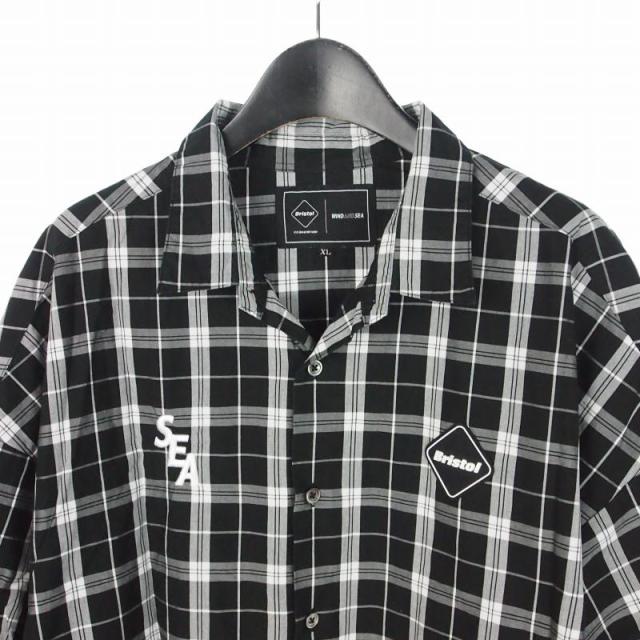 【中古】ウィンダンシー WIND AND SEA × エフシーレアルブリストル F.C.Real Bristol コラボ チェック ビッグロゴ_2