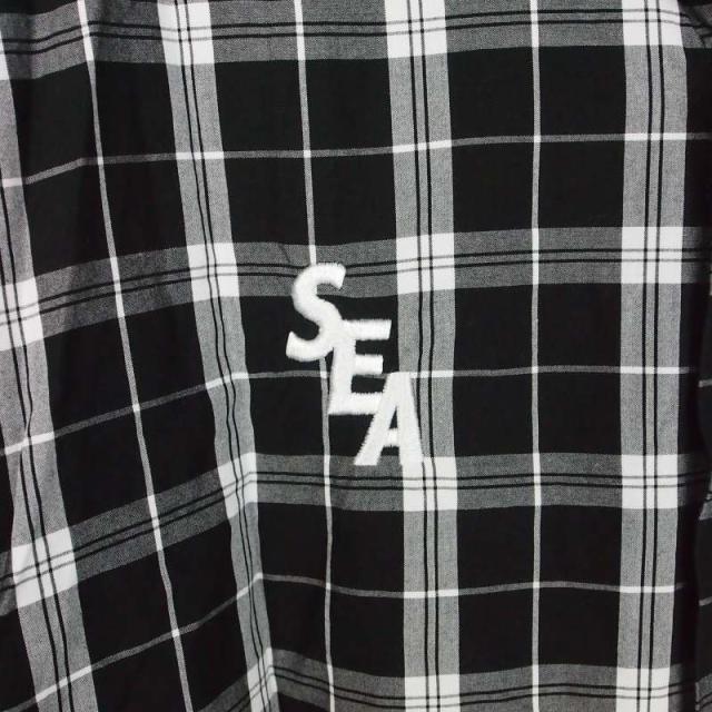 【中古】ウィンダンシー WIND AND SEA × エフシーレアルブリストル F.C.Real Bristol コラボ チェック ビッグロゴ_3