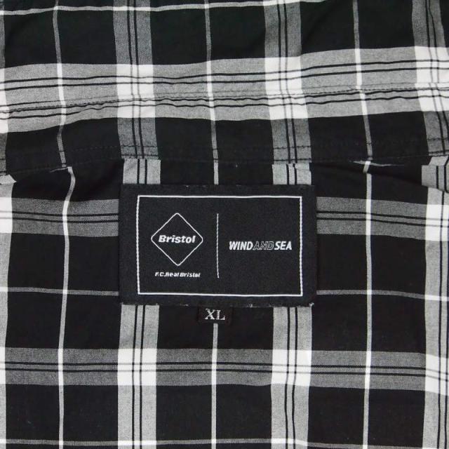 【中古】ウィンダンシー WIND AND SEA × エフシーレアルブリストル F.C.Real Bristol コラボ チェック ビッグロゴ_6