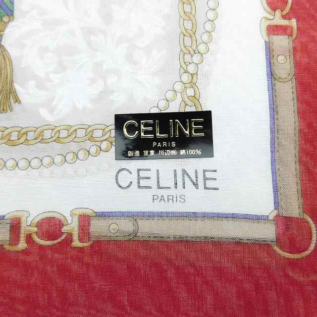 中古】セリーヌ CELINE ハンカチ ハンカチーフ 2枚セット コットン 総柄 ロゴ レッド ネイビー 小物 レディースの通販はau PAY  マーケット - ブランド古着のベクトル | au PAY マーケット－通販サイト