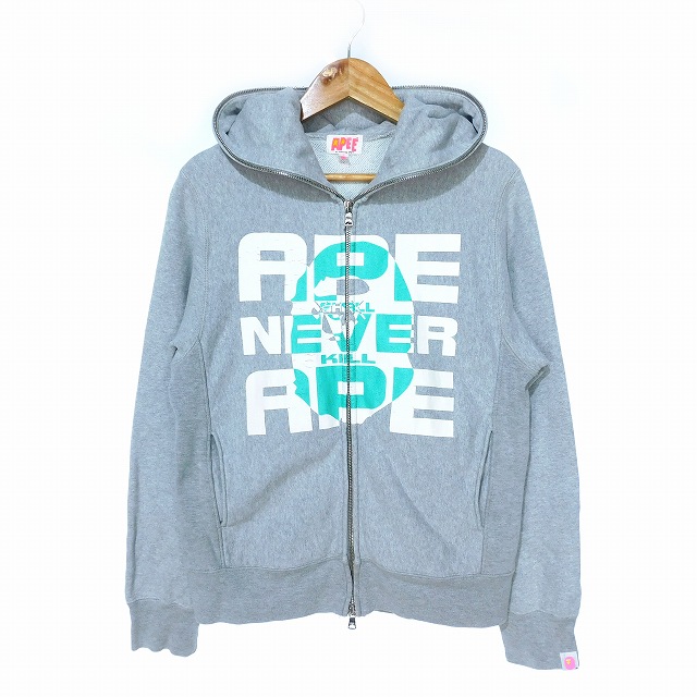 中古】アベイシングエイプ × KAWS スウェット パーカー フルジップ 