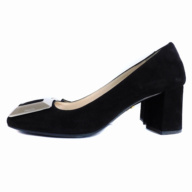 PRADA プラダ スエード ブラック パンプス