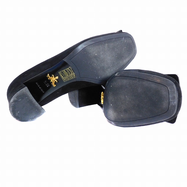 【新品・未使用】PRADA ブラック スエード パンプス PRADA プラダ スエード ブラック パンプス