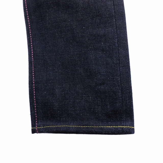 中古】未使用品 桃太郎ジーンズ 出陣レーベル デニム パンツ