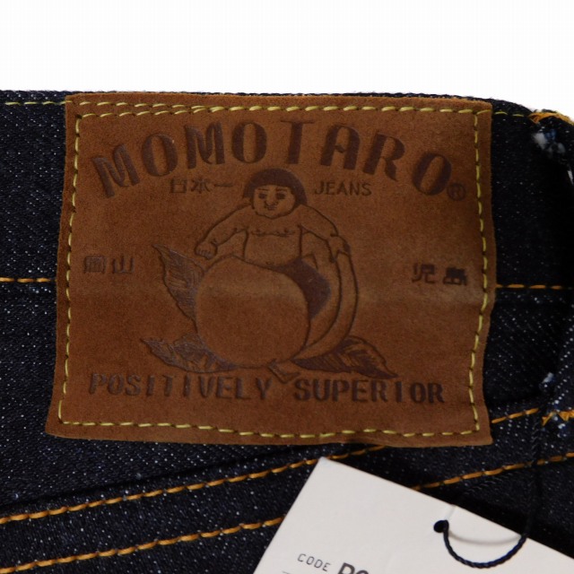 中古】未使用品 桃太郎ジーンズ 出陣レーベル デニム パンツ