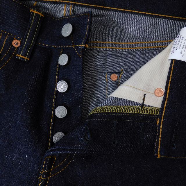 中古】未使用品 桃太郎ジーンズ 出陣レーベル デニム パンツ