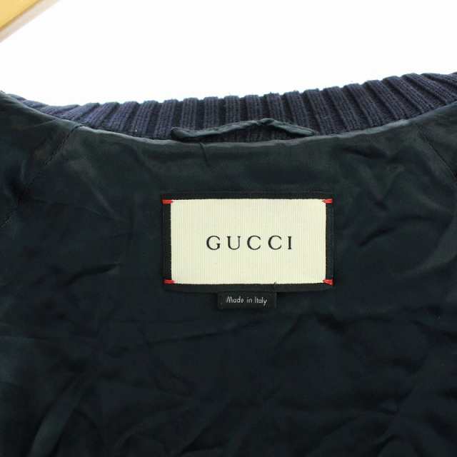 中古】グッチ GUCCI 2015年製 スカジャン ジャケット ジップアップ 鷹