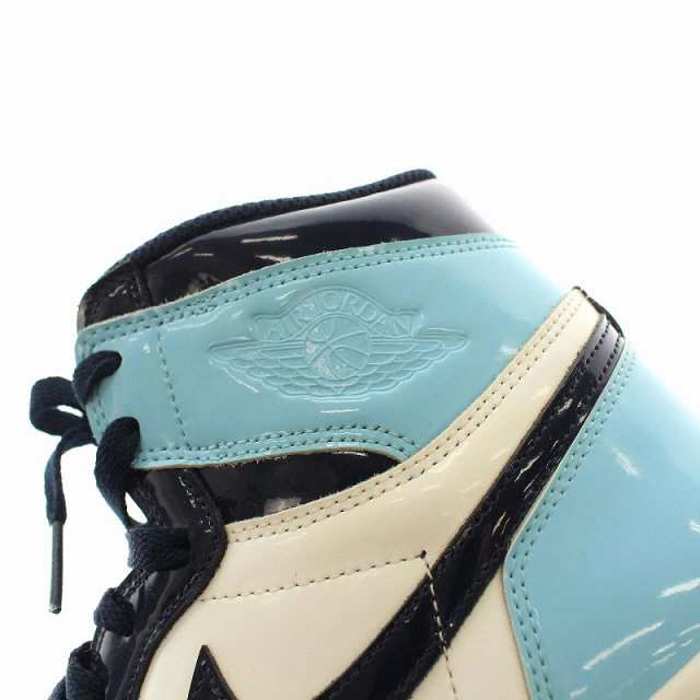 中古】NIKE Air Jordan 1 High UNC Patent Leather エアジョーダン1