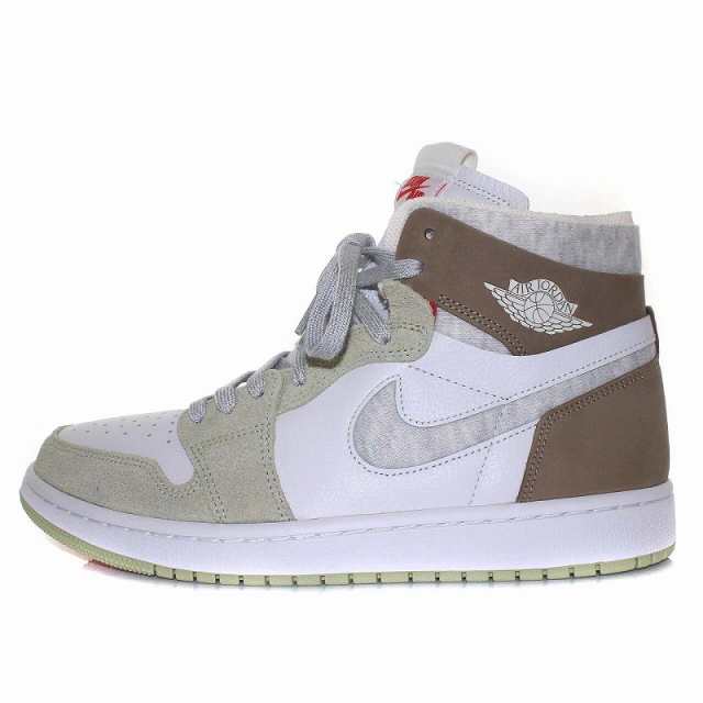 中古】未使用品 NIKE WMNS Air Jordan 1 High Zoom Air Comfort Olive