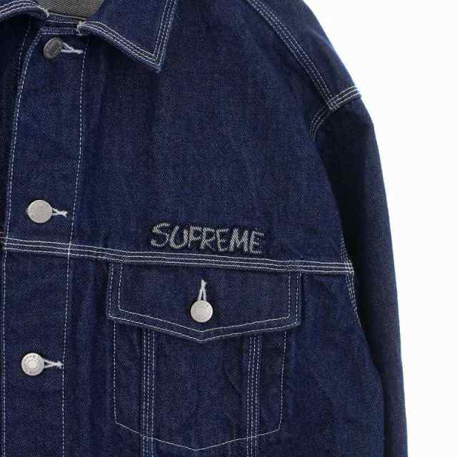 中古】シュプリーム SUPREME 20AW Smurfs Denim Trucker Jacket