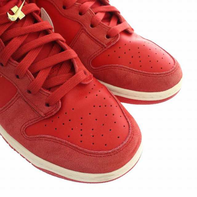 中古】NIKE DUNK HIGH SE FIRST USE UNIVERSITY RED ダンク ハイ SE