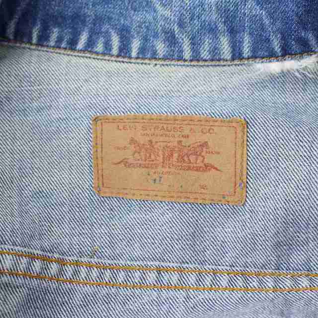 45cm身幅Levi's 70505 ボタン裏350 極東ヴィンテージ デニムジャケット