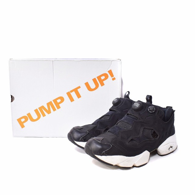【中古】リーボック Reebok インスタ ポンプフューリー スニーカー 24.5cm 黒 ブラック V65750 ■OF レディース｜au PAY  マーケット