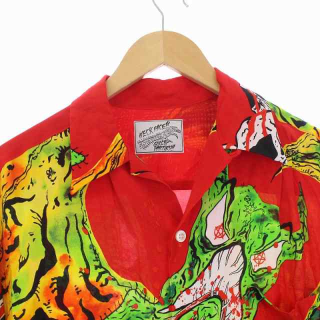 中古】ワコマリア WACKO MARIA 21AW NECK FACE HAWAIIAN SHIRT TYPE-1