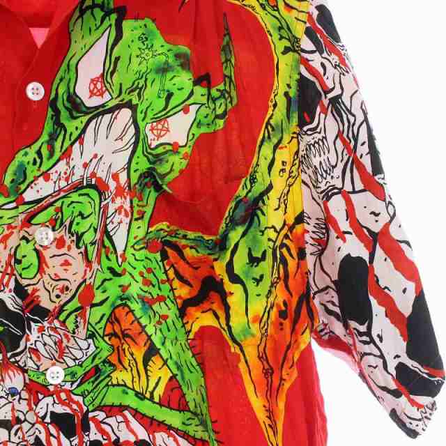 中古】ワコマリア WACKO MARIA 21AW NECK FACE HAWAIIAN SHIRT TYPE-1