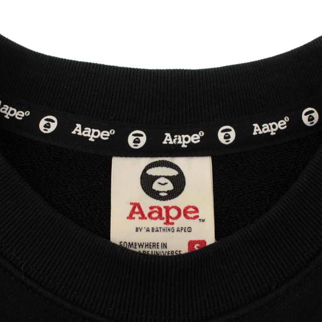 アベイシングエイプ ロゴプリント スウェットパーカー S グレー A BATHING APE レディース  【220924】