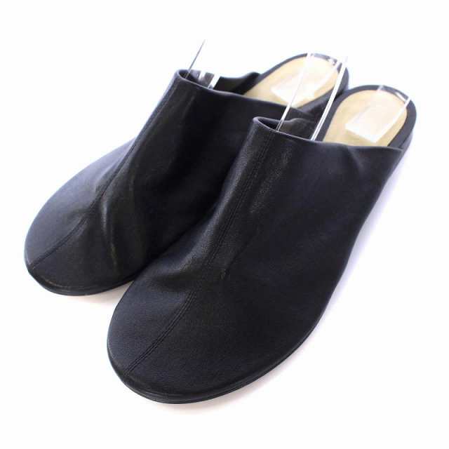 中古】未使用品 ボッテガヴェネタ Dot Sock Leather Slippers フラット