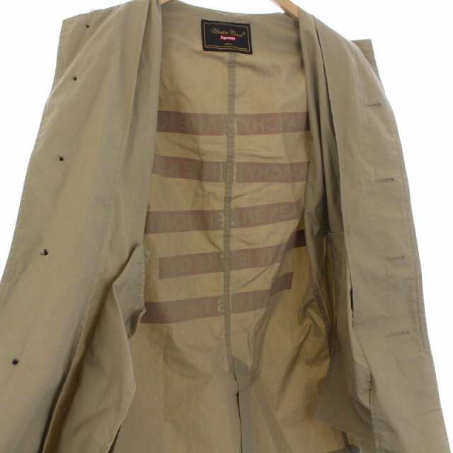 中古】シュプリーム UNDER COVER 15SS ANARCHY IS THE KEY COAT ステン