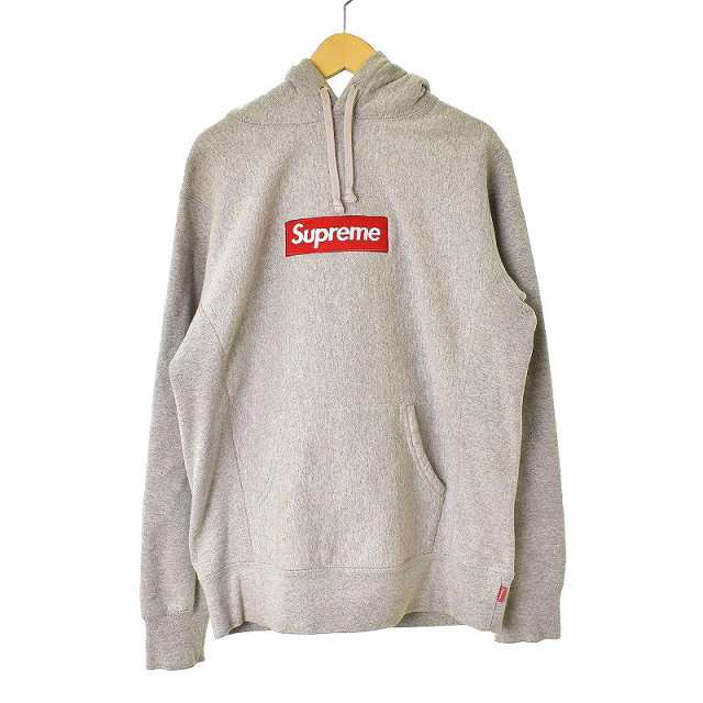 【売り切り】Supreme 14AW ボックスロゴ S パーカー グレーSup