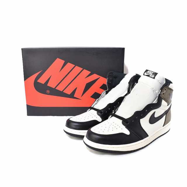 中古】未使用品 ナイキ NIKE AIR JORDAN 1 HIGH OG SAIL DARK MOCHA