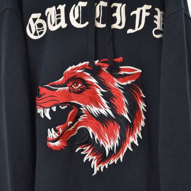 中古】グッチ GUCCI 18SS ウルフ プルオーバー パーカー フーディー