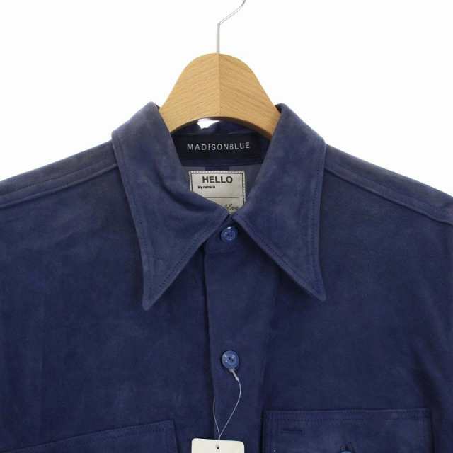 中古】マディソンブルー MADISONBLUE 18AW スエードシャツ 長袖 羊革