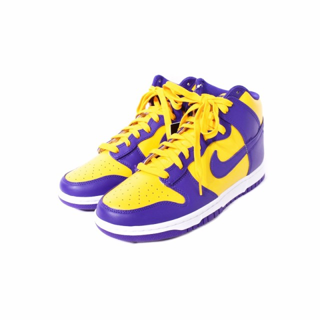 中古】未使用品 ナイキ NIKE Dunk High Retro Lakers ダンクハイ