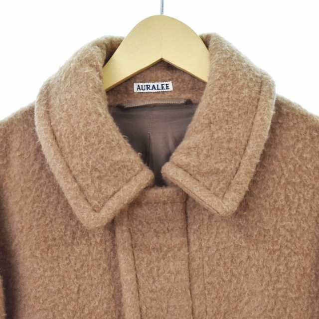 【中古】オーラリー AURALEE 19AW BABY CAMEL BRUSHED MELTON BLOUSON ベビーキャメル ジャケット ブルゾン  A9AB01CS｜au PAY マーケット