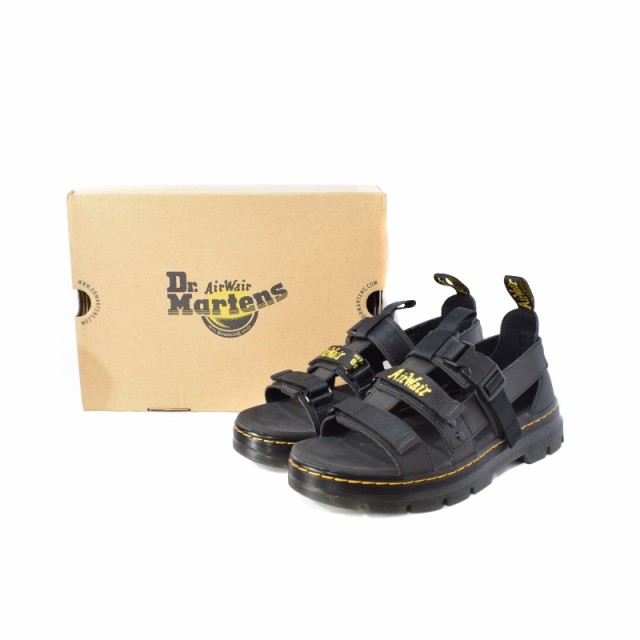 【中古】ドクターマーチン DR.MARTENS PEARSON ペアソン TRACTシリーズ サンダル スポサン UK9 黒 ブラック  26473001｜au PAY マーケット