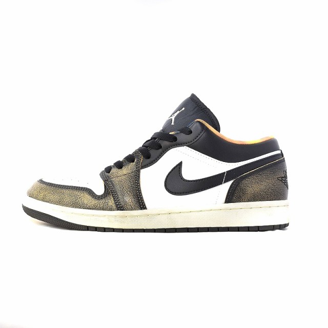 【中古】ナイキ NIKE Air Jordan 1 Low Wear Away エアジョーダン1 ロー スニーカー US10 28cm 黒  DQ8422-001｜au PAY マーケット