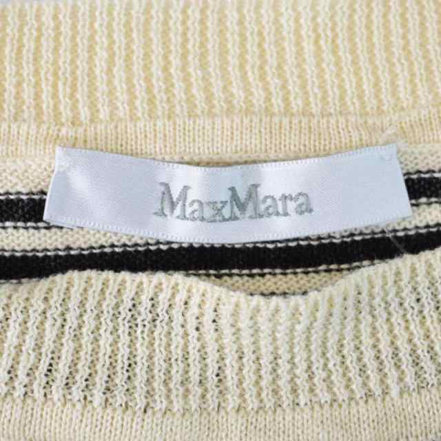 中古】マックスマーラ MAX MARA ニット カットソー 長袖 ボートネック ...