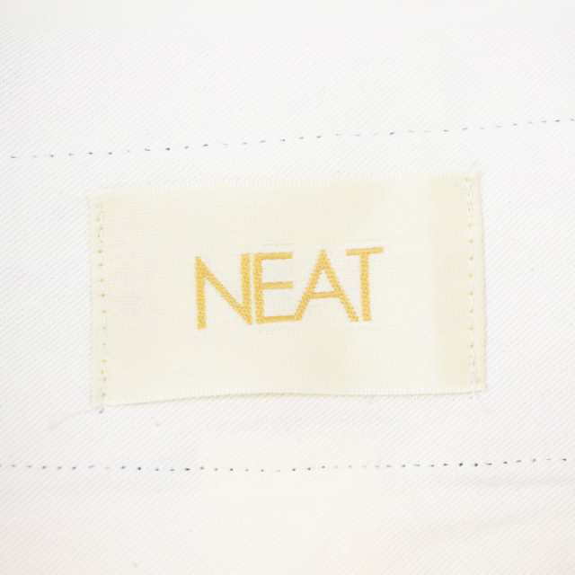 中古】ニート NEAT パンツ スラックス 2タック ウール 48 紺 ネイビー