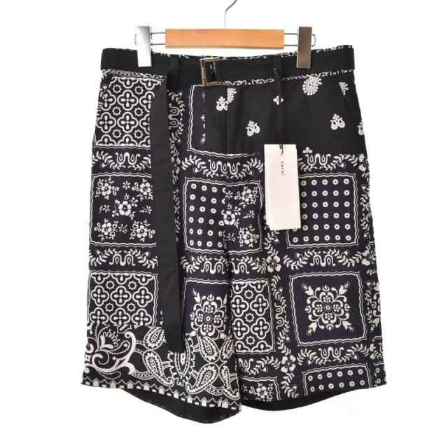 中古】未使用品 サカイ sacai Archive Print Mix Shorts ショート