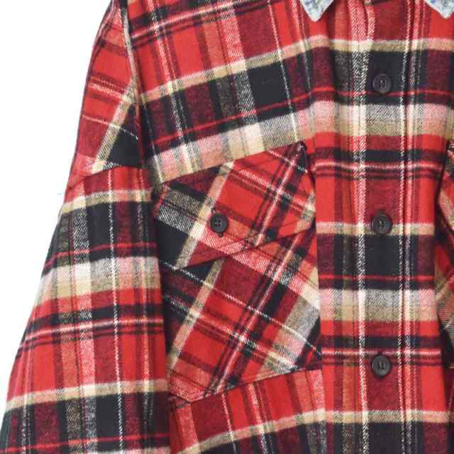 【美品】FEAR OF GOD 
デニムカラー Flannel チェックシャツ