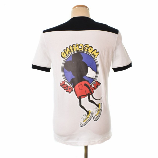 中古】未使用品 モスキーノ MOSCHINO Mickey Rat ミッキーラット T