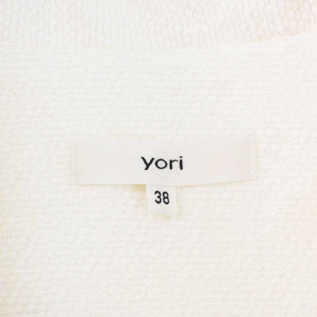 中古】ヨリ yori 23SS サニーツイードジレ ジャケット ベスト ボウタイ