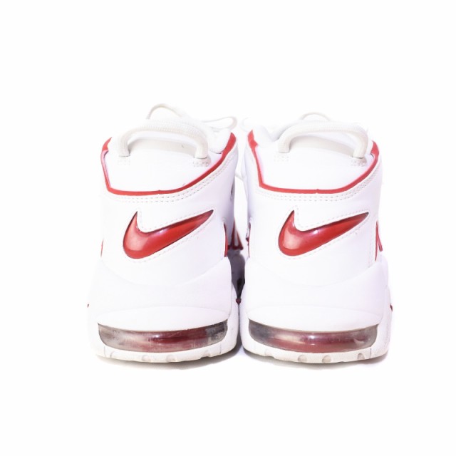 中古】ナイキ NIKE AIR MORE UPTEMPO 96 WHITE VARSITY RED エア モア