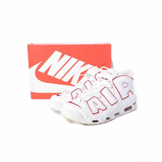 中古】ナイキ NIKE AIR MORE UPTEMPO 96 WHITE VARSITY RED エア モア