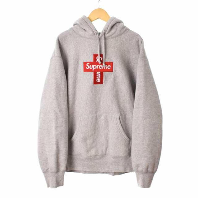 中古】シュプリーム SUPREME 20AW Cross Box Logo Hooded Sweatshirt