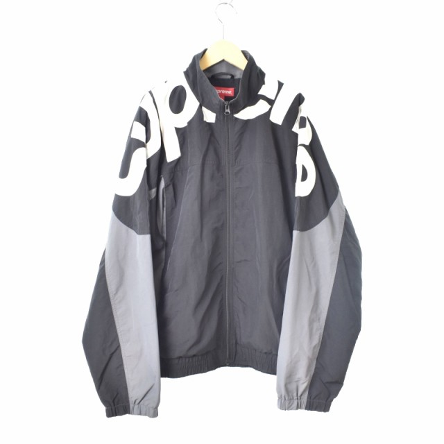 【中古】シュプリーム SUPREME 19AW Shoulder Logo Track Jacket ショルダーロゴ トラックジャケット L  グレー｜au PAY マーケット