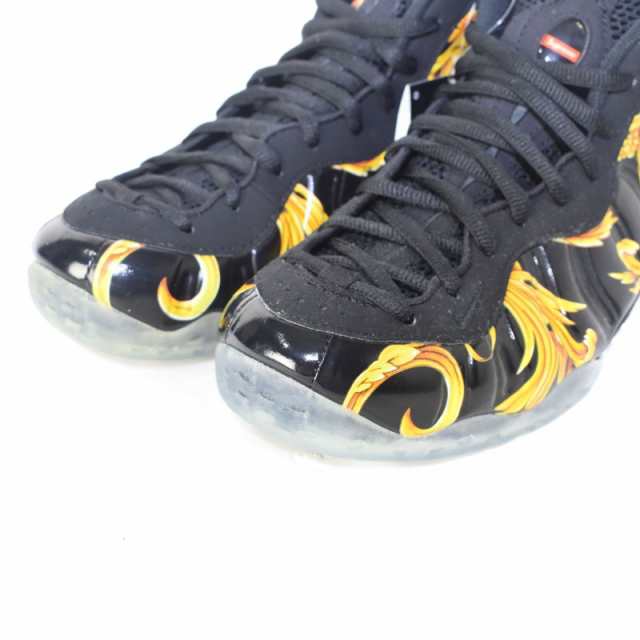 中古】未使用品 ナイキ NIKE ×Supreme 14SS Air Foamposite One Black ...