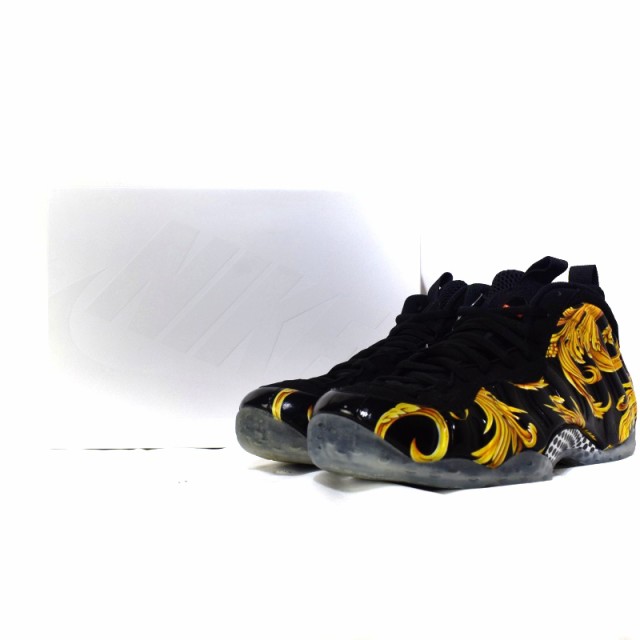 定番人気SALENIKE ナイキ × Supreme シュプリーム 652792-001 AIR　FOAMPOSITE 1 26cm 黒 フォームポジット 26.0cm