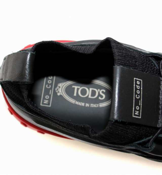 中古】未使用品 TOD'S NO CODE X ローカットスニーカー レザー