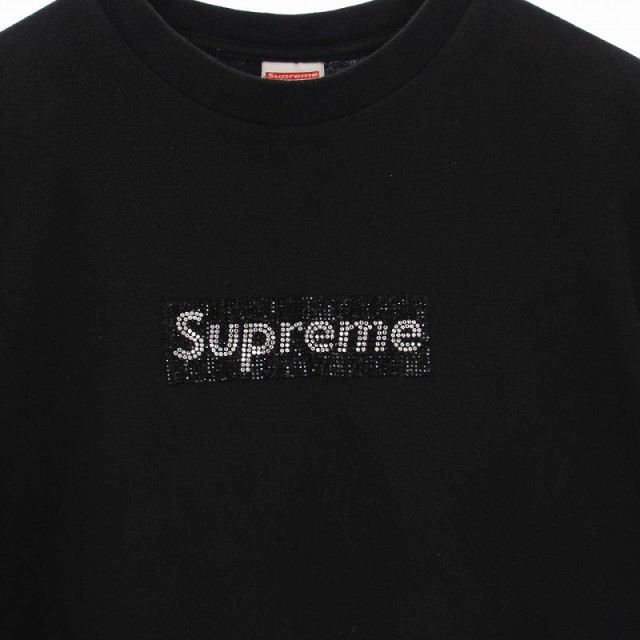 Supreme Swarovski Box Logo Tee 黒 S 25th