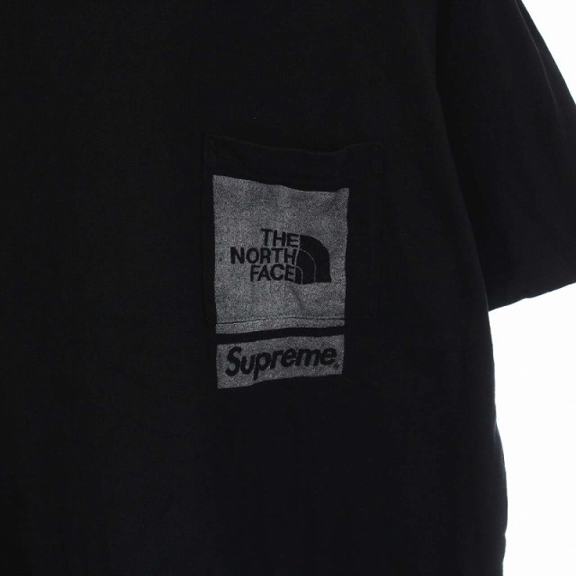 Supreme North Face Printed Pocket Tee 黒-