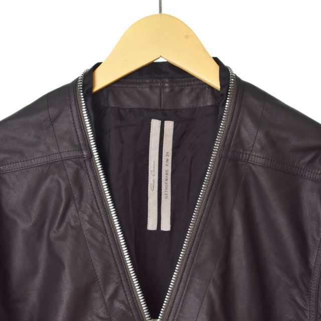 中古】リックオウエンス Rick Owens 21AW LARRY LEATHER SHIRT レザー ...