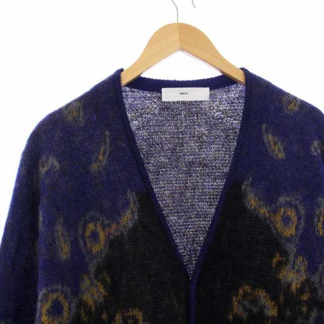 中古】TOGA VIRILIS 22AW MOHAIR JACQUARD KNIT CARDIGAN 長袖 Vネック ...